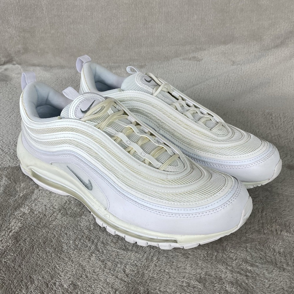Nike Air Max 97 Men's Sneakers Shoes Size 12.5 Summit White Leather NEW
